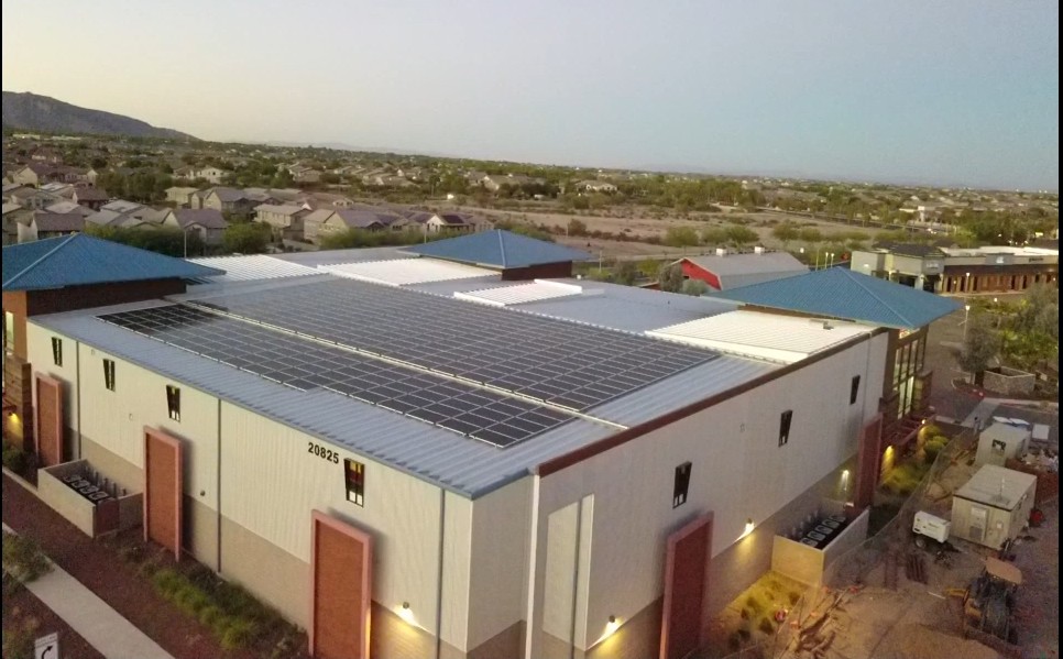 Rooftop solar — applicable to single-story self-storage facilities