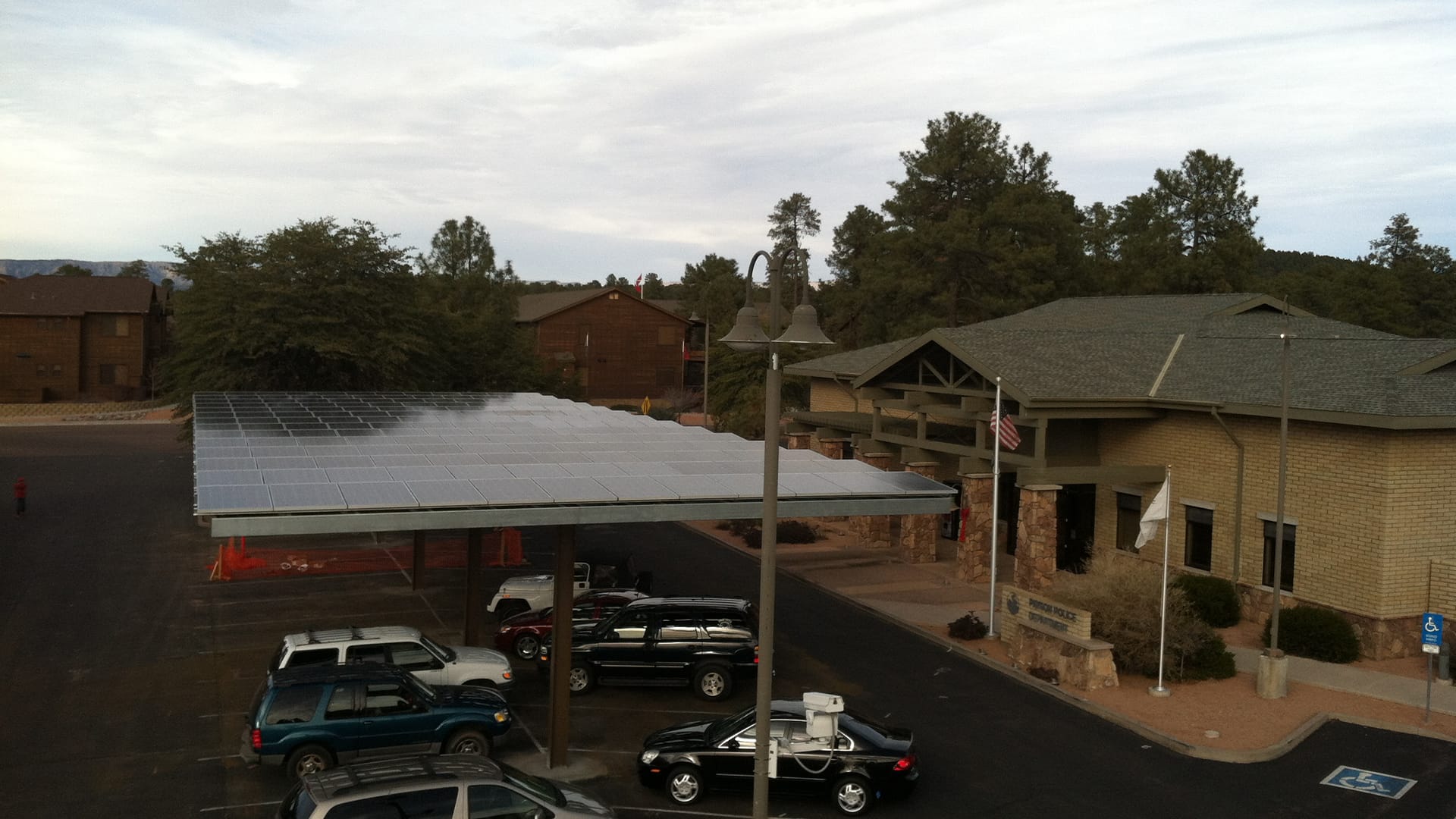 Payson Public Safety Campus solar installation — under SunRenu O&M
