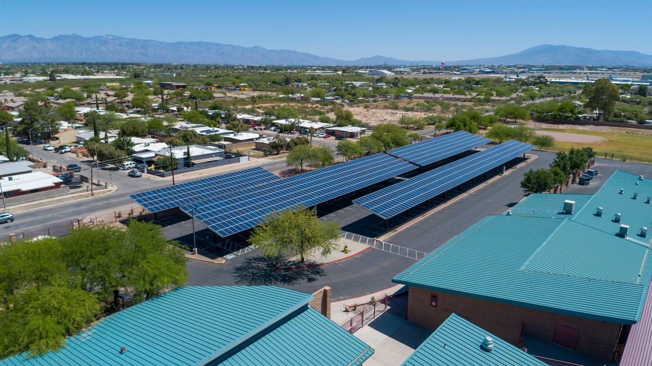 Challenger School solar installation, Tucson