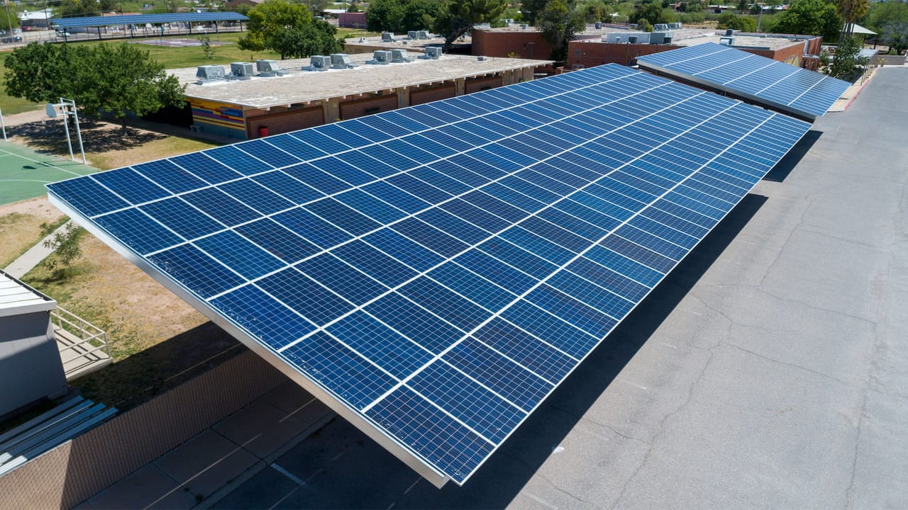 Elvira Elementary solar installation, Tucson
